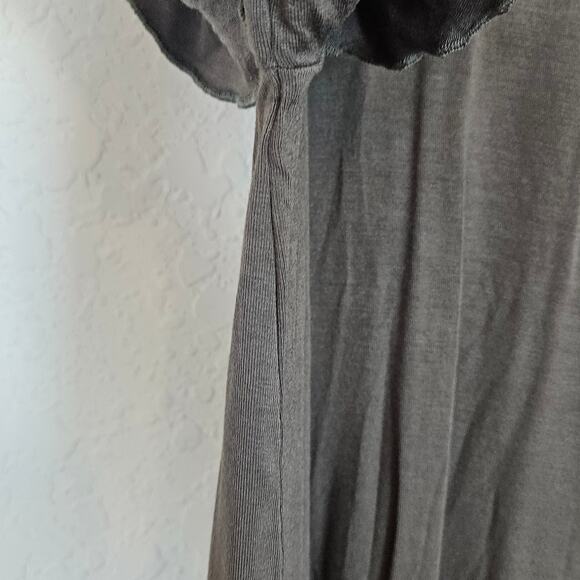 Chaser Bell  Sleeve Cold Shoulder Long Sleeve Top Olive Green Women's Medium - Picture 6 of 9